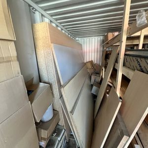 Blå 20 fods Container M/lister & plader ( nr 9 )