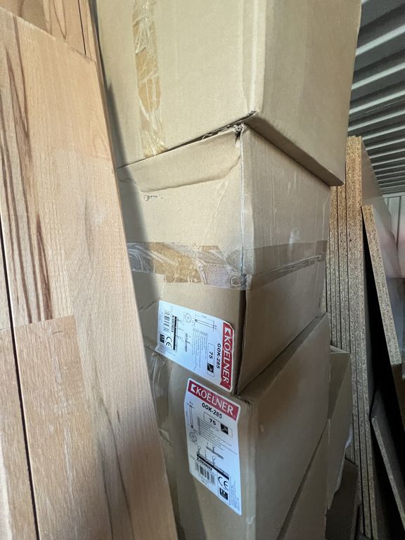 Blå 20 fods Container M/lister & plader ( nr 9 )