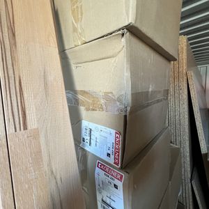 Blå 20 fods Container M/lister & plader ( nr 9 )