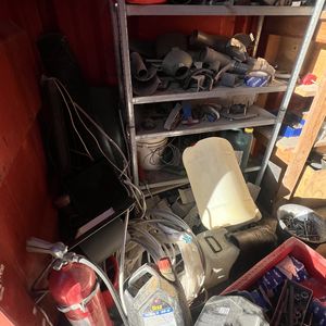 Rød 20 fods Container M/bolt & Jern ( Nr 3 )