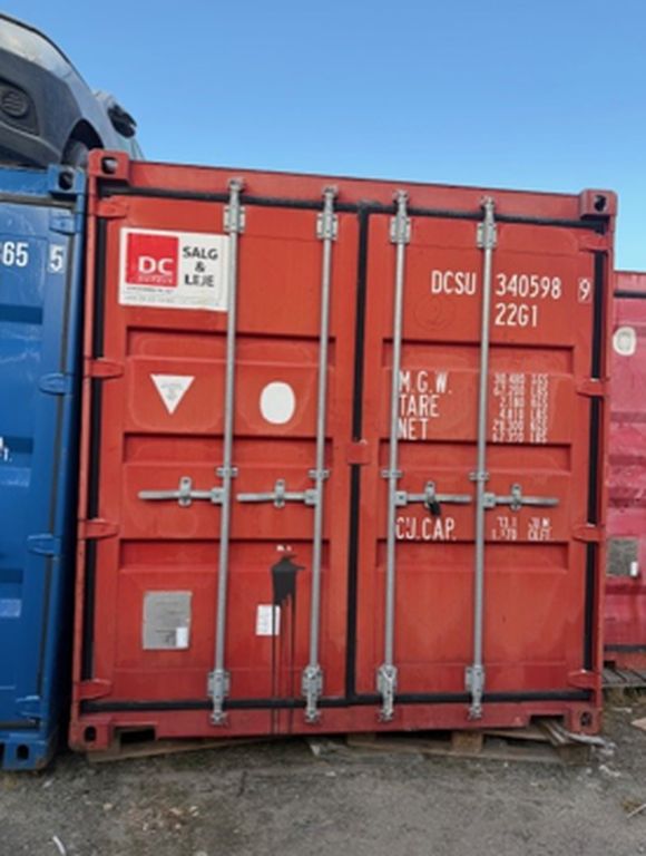 20 fods container rød ( Nr 2 )